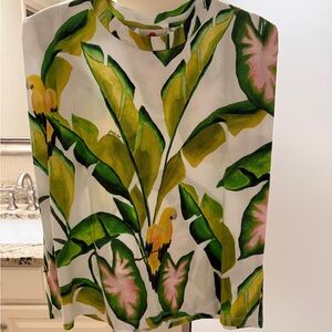 FARM Rio Tropical Leaf Print Women's Top 🌴🦜